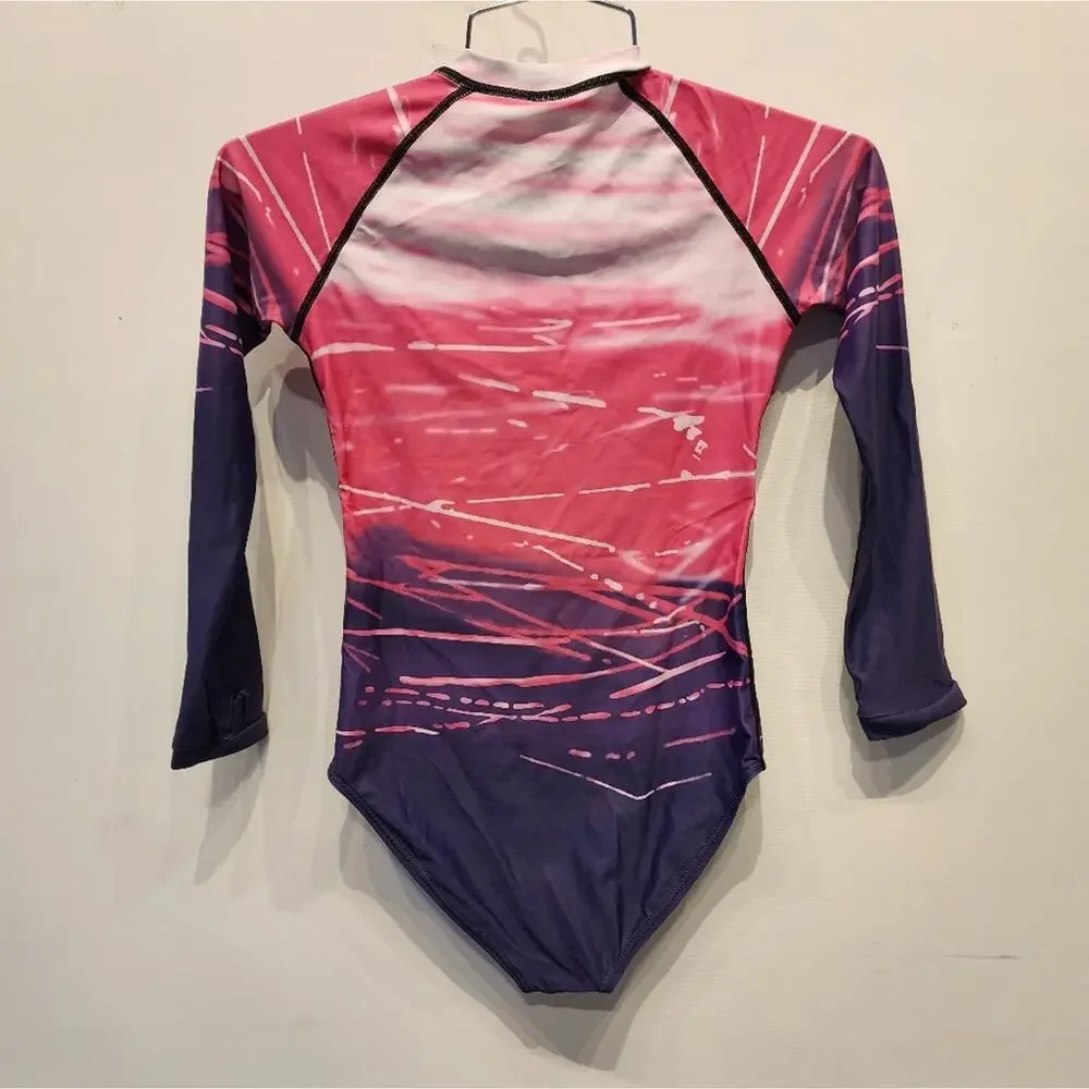 Yolipuli New Girls Swimsuit Long Sleeve Rashguard Sun‎ Protectant Girls Size XXL